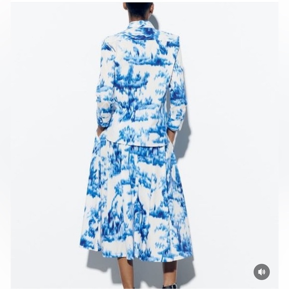 Zara 2pc ZW Collection Co Ord Skirt Set XS/S NWT - Picture 3 of 16